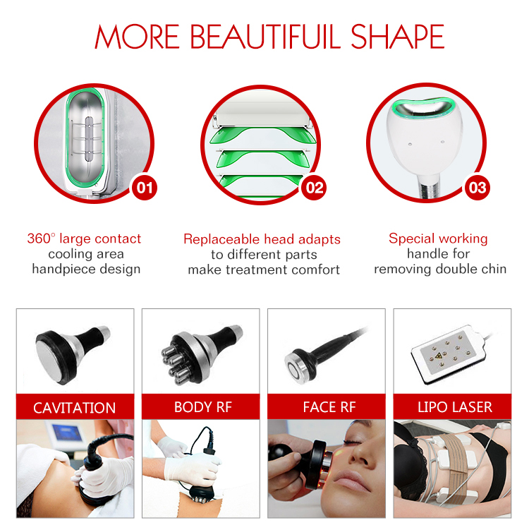 Laser belly fat removal cost machine rf cavitation for beauty salon use