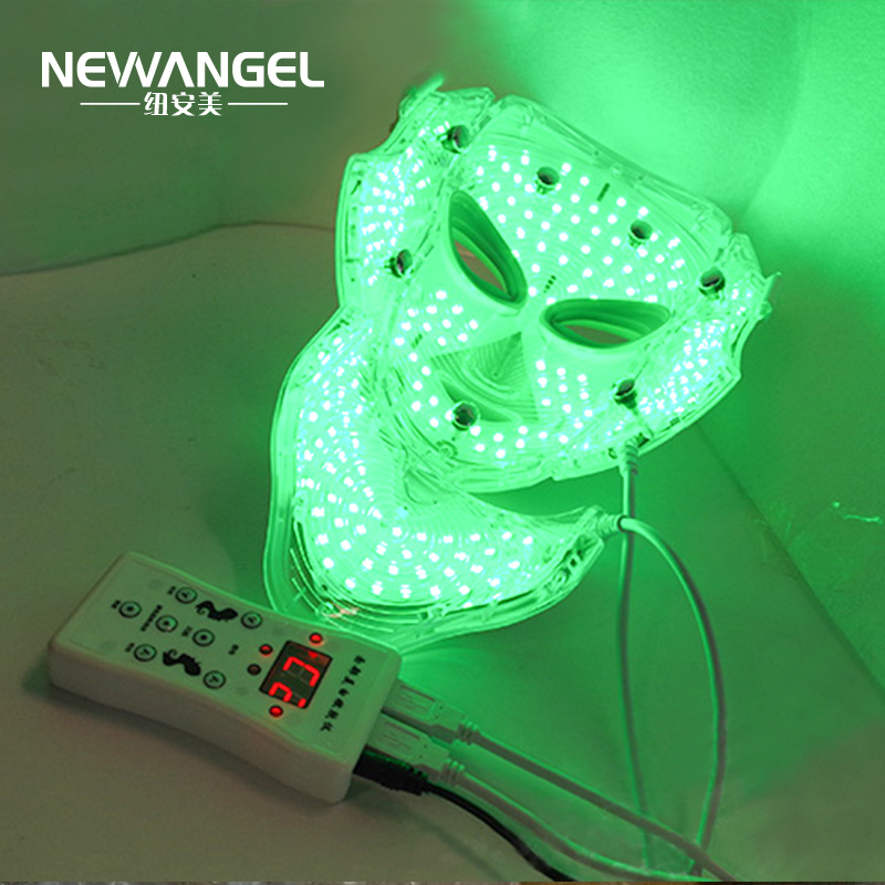 New 7 color led therapy mask for face and nack